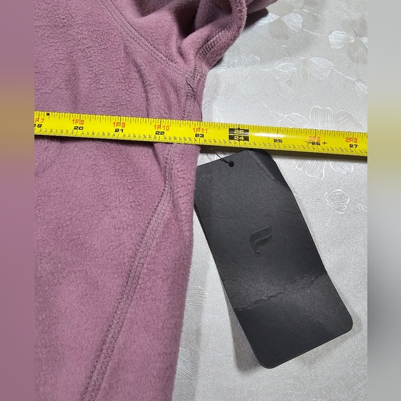 Fabletics The Go-To Crew Flipped Fleece Sweatshirt Men Sz M Plum Cactus - Picture 13 of 13